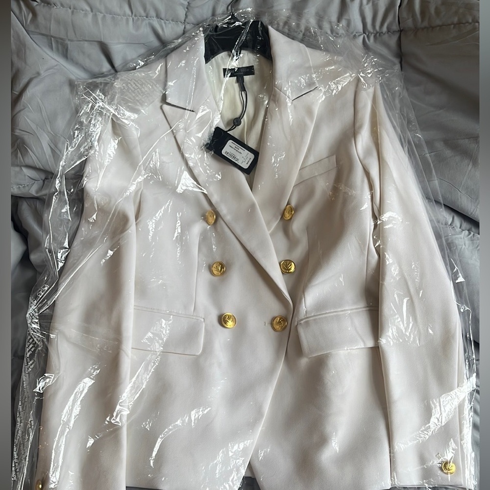 Rag & Bone White Preston Blazer size 2